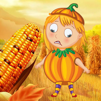 Free online html5 games - Help the Pumpkin Girl game - Games2rule 