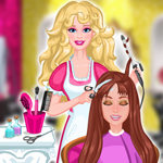 Free online html5 games - Barbie Hair Salon game 
