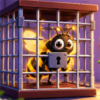 Free online html5 escape games - Save the Trapped Black Bee