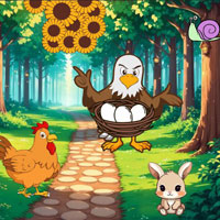 Free online html5 escape games - Wow Poultry Protects Her Eggs