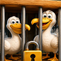 Free online html5 escape games - Rescue the Locked Swans