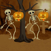 Free online html5 games - BEG Rescue The Haunting Halloween Pumpkin game 