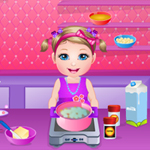 Free online html5 games - Kim Baby in Kitchen game 