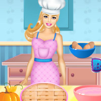 Free online html5 games - Barbie Perfect Pumkin Pie game 