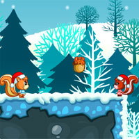 Free online html5 games - Christmas Squirrel Adventure game 