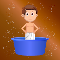 Free online html5 games - G2J Cute Boy Bath Escape game 