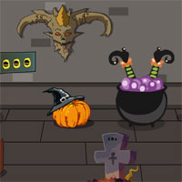 Free online html5 games - GenieFunGames Genie Vampire House Escape game 