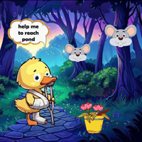 Free online html5 escape games -  Wow Wounded Duckling Reach Pond