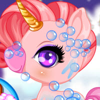 Free online html5 games - Fairy Unicorn Care game 
