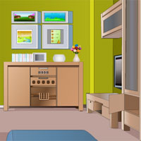 Free online html5 games - Greenish House Escape game 