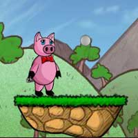 Free online html5 games - Mr Pigs Platforming Diet game 
