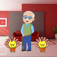 Free online html5 games - Wow Grandpa Attend Thanksgiving Party game 