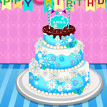 Free online html5 games - Anna Birthday Cake Contest game 