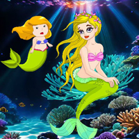 Free online html5 games - BEG Little Mermaid Mom Escape game 