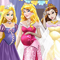 Free online html5 games - Pregnant Princesses Dressup game 