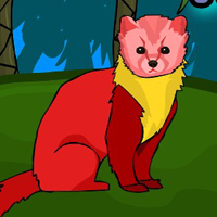 Free online html5 games - G2J Red Color Marten Escape game 