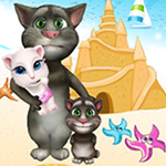 Free online html5 games - Tom Family At The Beach game 