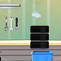 Free online html5 games - GFG Genie Messy Garage Escape game 