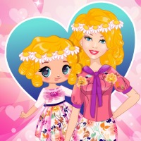 Free online html5 games - Barbie And Daughter Fashionistas game 