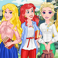 Free online html5 games - Disney Princess Back To School game 