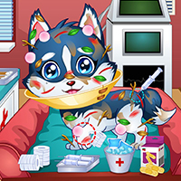 Free online html5 games - Baby puppy doctor game game 