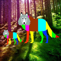 Free online html5 games - Rainbow Fox Child Escape HTML5 game 