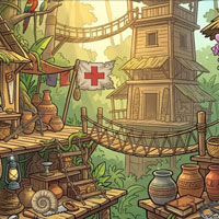 Free online html5 escape games - Jungle Camp