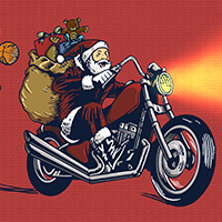 Free online html5 games - Santa Motocross Action game 