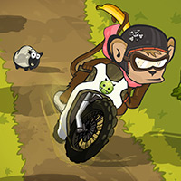 Free online html5 games - Monkey Motocross Island game 