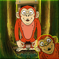 Free online html5 games - G2J Red Monkey Rescue From Forest game 