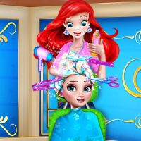 Free online html5 games - Elsa Braided Hairstyle game 