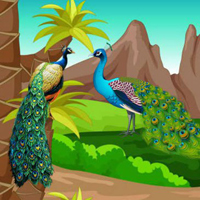 Free online html5 games - Escape From Peacock Forest game 