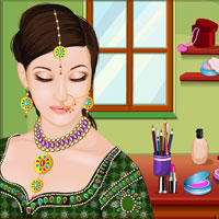 Free online html5 games - Indian Wedding Makeup game 
