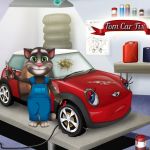 Free online html5 games - Talking Tom Car Fix game 
