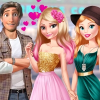 Free online html5 games - Elsa And Barbie Blind Date game 