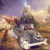 Free online html5 games - Jurassic Cargo game 