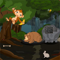 Free online html5 games - Rescue The Trapped Man In A Mystery Forest game - Games2rule 