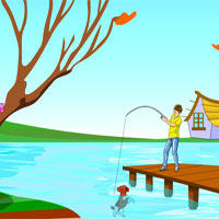 Free online html5 games - Puppy Escape From Lake game 