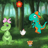 Free online html5 escape games - Dino Parents Finds Infant