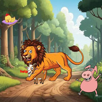 Free online html5 escape games - Wow Goat Stuck In Lion