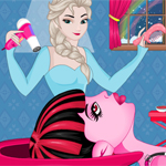 Free online html5 games - Draculaura At Frozen Hair Salon game 