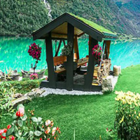 Free online html5 games - Mountain Greenery Lake Escape HTML5 game 