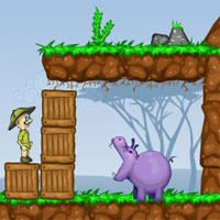 Free online html5 games - Hippos Feeder game 