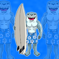 Free online html5 games - G2J Shark Man Escape game 