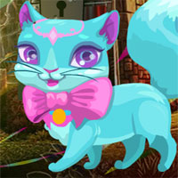 Free online html5 games - G4K Fantasy Blue Cat Escape game - Games2rule 