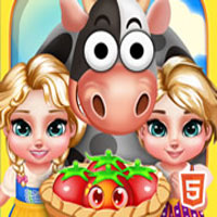 Free online html5 games - Royal Twins Cute Farm game 